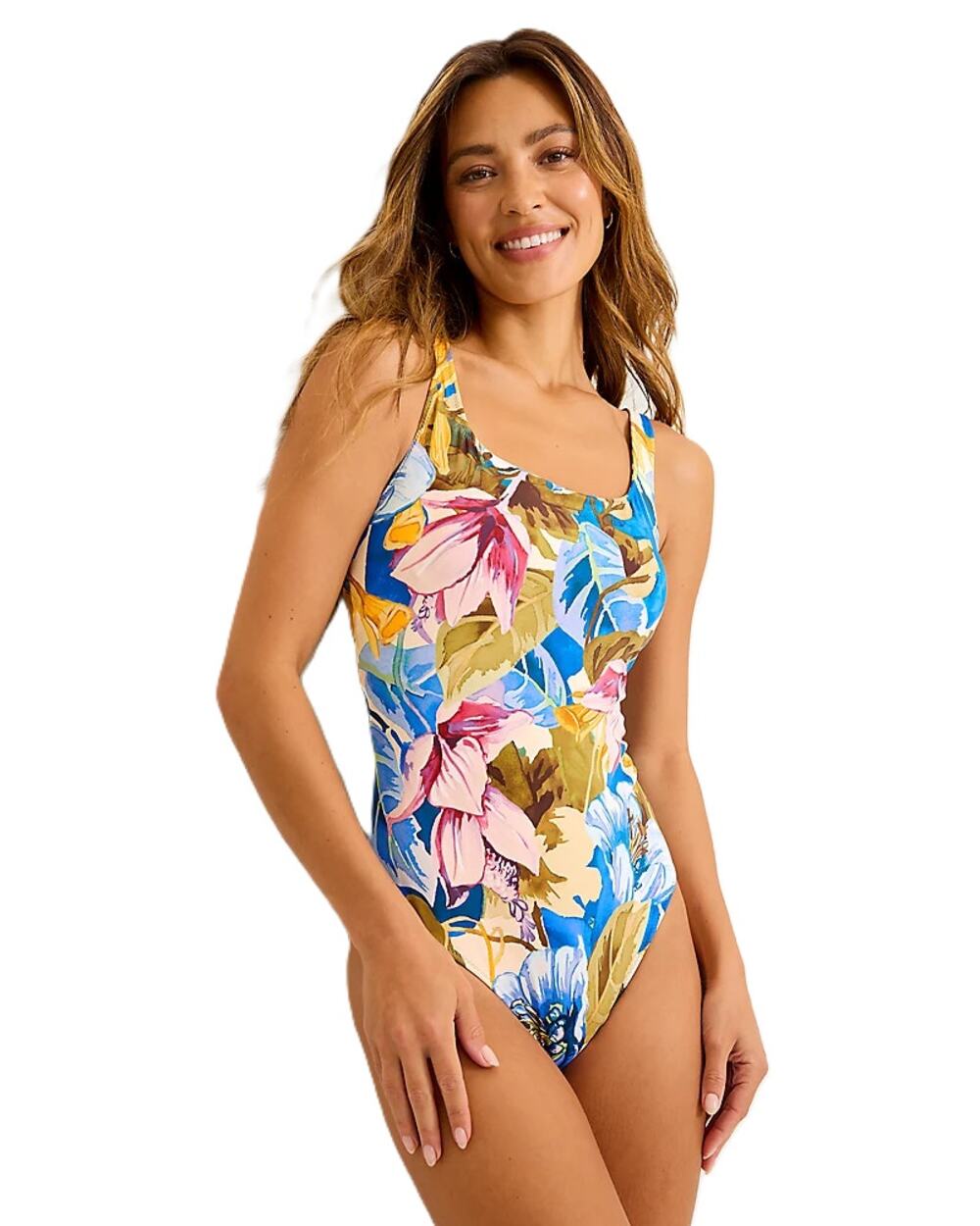 Tommy Bahama Women Playa Marbella Reversible Tank One Piece Swimsuit Size US 8